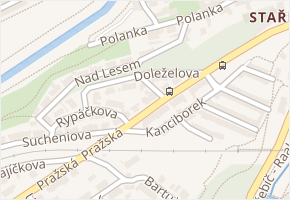 Sucheniova v obci Třebíč - mapa ulice