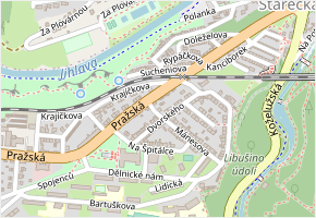 U Kříže v obci Třebíč - mapa ulice