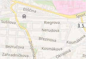 Úvoz v obci Třebíč - mapa ulice