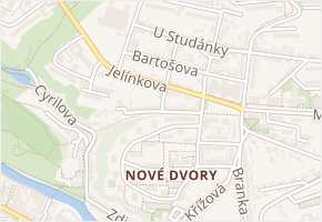 Viktorinova v obci Třebíč - mapa ulice