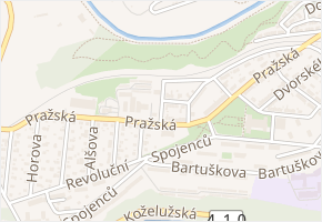Zavřelova v obci Třebíč - mapa ulice