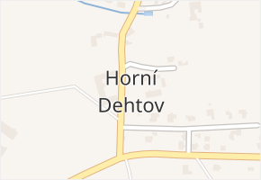 Horní Dehtov v obci Třebihošť - mapa části obce