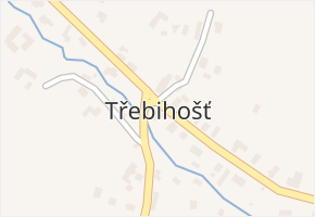 Třebihošť v obci Třebihošť - mapa části obce