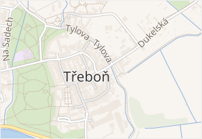 Aurora v obci Třeboň - mapa ulice