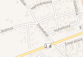 Daskabát v obci Třeboň - mapa ulice