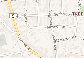Jeronýmova v obci Třeboň - mapa ulice