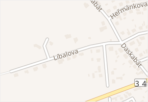 Líbalova v obci Třeboň - mapa ulice
