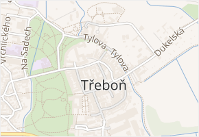 Masné krámy v obci Třeboň - mapa ulice