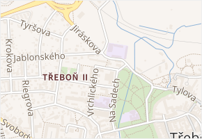Na chmelnici v obci Třeboň - mapa ulice