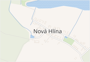 Nová Hlína v obci Třeboň - mapa části obce