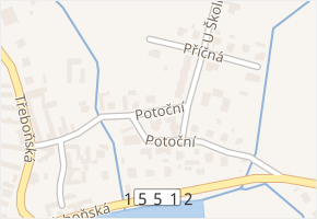 Potoční v obci Třeboň - mapa ulice