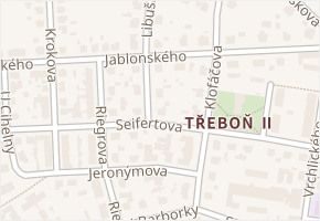 Seifertova v obci Třeboň - mapa ulice