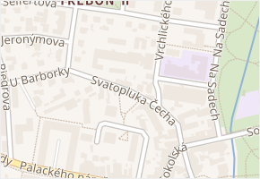 Svatopluka Čecha v obci Třeboň - mapa ulice
