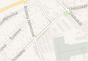 Třebízského v obci Třeboň - mapa ulice
