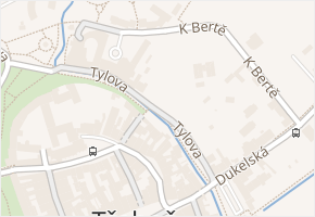 Tylova v obci Třeboň - mapa ulice