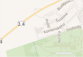 Veslařská v obci Třeboň - mapa ulice