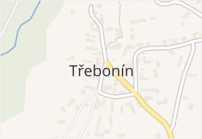 Třebonín v obci Třebonín - mapa části obce