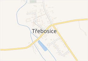 Třebosice v obci Třebosice - mapa části obce