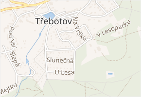 K Transformátoru v obci Třebotov - mapa ulice