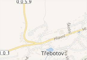 K Třešňovce v obci Třebotov - mapa ulice