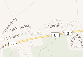 U Hřiště v obci Třebotov - mapa ulice