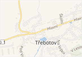 V Pořadí v obci Třebotov - mapa ulice