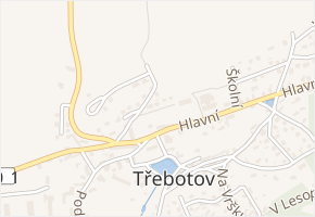 V Zahradách v obci Třebotov - mapa ulice