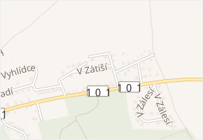 V Zátiší v obci Třebotov - mapa ulice