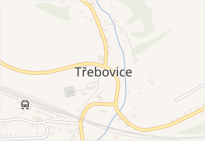 Třebovice v obci Třebovice - mapa části obce