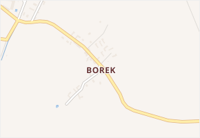 Borek v obci Třebovle - mapa části obce