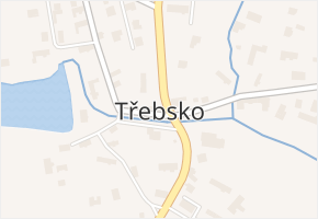 Třebsko v obci Třebsko - mapa části obce