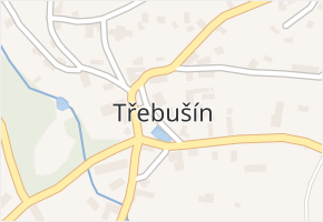 Třebušín v obci Třebušín - mapa části obce