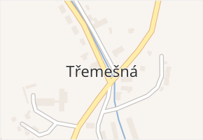 Třemešná v obci Třemešná - mapa části obce