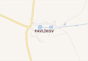 Pavlíkov v obci Třemešné - mapa části obce