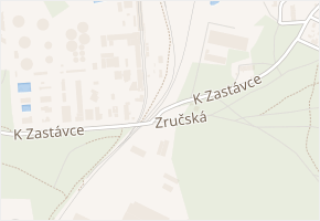 K Zastávce v obci Třemošná - mapa ulice