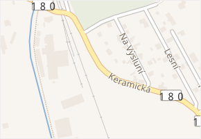 Keramická v obci Třemošná - mapa ulice