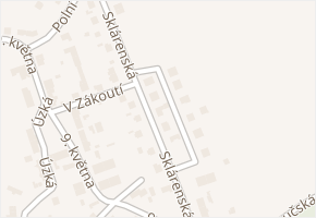 Sklárenská v obci Třemošná - mapa ulice