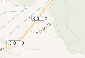 V Chatách v obci Třemošná - mapa ulice