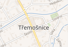 1. máje v obci Třemošnice - mapa ulice