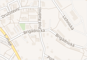 Brigádnická v obci Třemošnice - mapa ulice