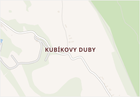 Kubíkovy Duby v obci Třemošnice - mapa části obce