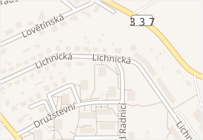 Lichnická v obci Třemošnice - mapa ulice