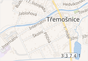 Školní v obci Třemošnice - mapa ulice