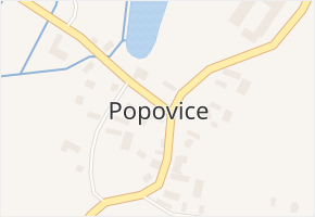 Popovice v obci Třesovice - mapa části obce