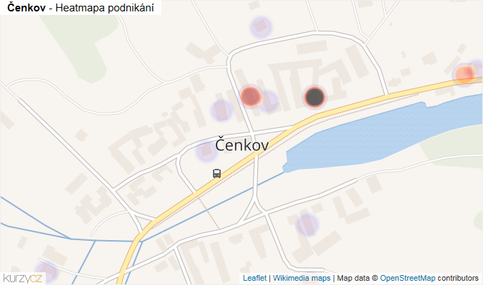 Mapa Čenkov - Firmy v části obce.