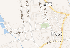 Kosmákova v obci Třešť - mapa ulice