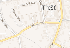 Nerudova v obci Třešť - mapa ulice