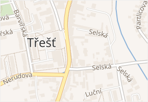 Revoluční v obci Třešť - mapa ulice