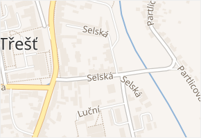 Selská v obci Třešť - mapa ulice