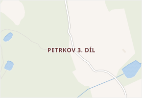 Petrkov 3.díl v obci Trhová Kamenice - mapa části obce